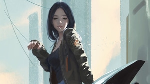 Anime Girl, Anime, Biker, Artist, Artwork, Digital Art, Deviantart, 4K wallpaper