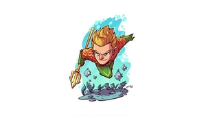 Aquaman, Superheroes, Minimalism, Minimalist, Artist, Artwork, Digital Art, 4K wallpaper