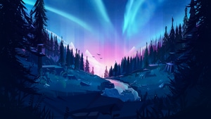 Forest, Illustration, Artist, Artwork, Digital Art, Dribbble, Minimalism, Minimalist, 4K wallpaper