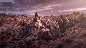 Rocks, California, USA, Sunrise, Outdoor, Summer, 4K wallpaper