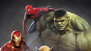 Iron Man, Hulk, Spiderman, Wolverine, Superheroes, Marvel, 4K wallpaper