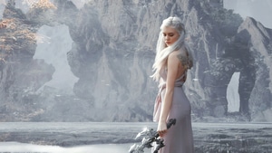 Daenerys Targaryen, Game Of Thrones Season 8, Game Of Thrones, Tv Shows, Artist, Artwork, Digital Art, Fantasy Girls, Sword, Dragon, 4K wallpaper