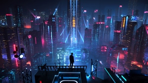 Neon, City, Artist, Artwork, Digital Art, Buildings, Behance, Cyberpunk, 4K wallpaper