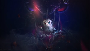 Owl, Birds, Artist, Artwork, Digital Art, Deviantart, 4K wallpaper