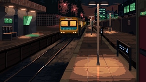 8 Bit, Train, Train Station, Artist, Artwork, Digital Art, Deviantart, 4K wallpaper