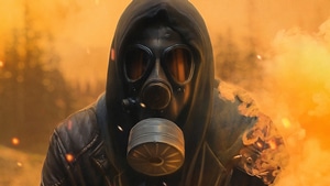 Artist, Mask, Hoodie, 4K wallpaper