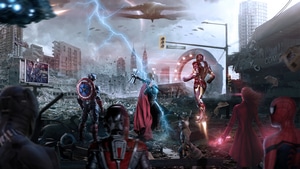Iron Man, Thor, Captain America, Superheroes, Artwork, Avengers Endgame, Behance, 4K wallpaper