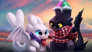 Night Fury, Artwork, Deviantart, Cute, How To Train Your Dragon, , 4K wallpaper