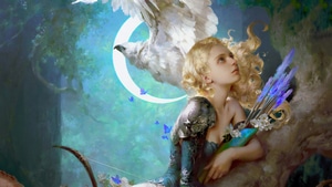 Fantasy Girls, Angel, Artstation, 4K wallpaper