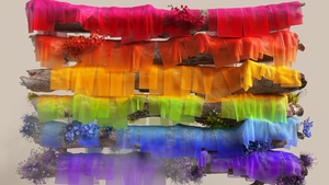 Microsoft Pride, LGBTQ, Colorful background, Aesthetic, 4K wallpaper