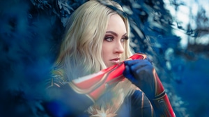 Captain Marvel, Superheroes, Cosplay, 4K wallpaper
