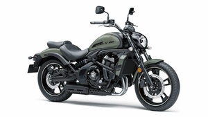 Cruiser motorcycle, 2023, Sage green, White background, 4K wallpaper