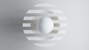 Microsoft Design, White background, 3D background, Monochrome, Black and White, 4K wallpaper