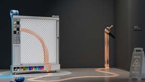 Microsoft Design, Nostalgic, 3D background, Surreal, 4K wallpaper