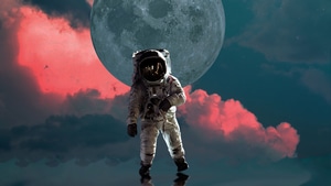 Astronaut, Artist, Artwork, Digital Art, 4K wallpaper