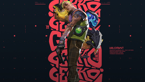 Gekko, Valorant, Dark background, 4K wallpaper