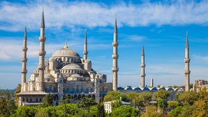 Blue Mosque, Istanbul, Turkey, Sultan Ahmed Mosque, Ancient architecture, Islamic, Spiritual, 4K wallpaper