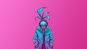 Cyberpunk, Artist, Artwork, Digital Art, Pink, 4K wallpaper