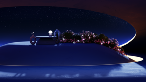 Surreal, Windows 365, Aesthetic, Starry sky, Blue aesthetic, 4K wallpaper