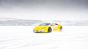 Lamborghini Aventador, Lamborghini, Cars, Snow, 4K wallpaper