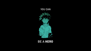 Izuku Midoriya, My Hero Academia, Popular quotes, Black background, 4K wallpaper