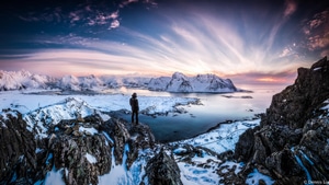 Norway, Mountains, Photography, , Snow, Clouds, 4K wallpaper