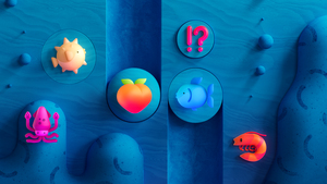 Emoji, Emoticons, Blue background, 4K wallpaper