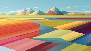 Landscape, MacBook Pro, Stock, Abstract background, Colorful background, Mountains, Multicolor, Aesthetic, 4K wallpaper