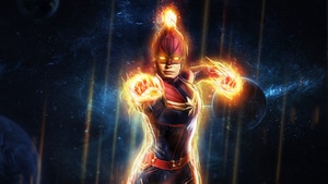 Captain Marvel, Superheroes, Artwork, Digital Art, Behance, 4K wallpaper