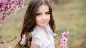 Little Girl, Cute, 4K wallpaper