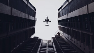Planes, Buildings, 4K wallpaper