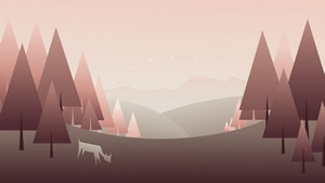 Forest, Minimalism, Minimalist, Artist, Artwork, Digital Art, Behance, 4K wallpaper