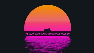 Bikes, Artist, Artwork, Digital Art, Retrowave, 4K wallpaper