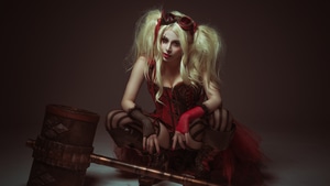 Harley Quinn, Superheroes, Cosplay, 4K wallpaper