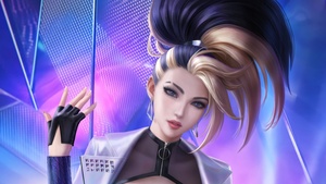 KDA Akali, League of Legends, Fan Art, 4K wallpaper