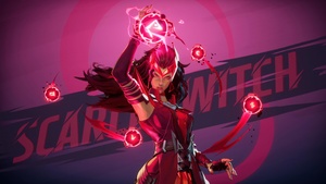 Scarlet Witch, Marvel Rivals, 2024 Games, Red aesthetic, 4K wallpaper