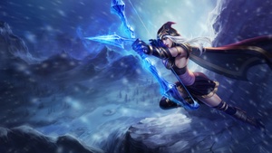 Ashe, League of Legends, 4K wallpaper