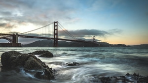 Rocks, Bridge, Nature, 4K wallpaper
