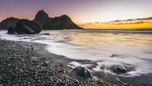 Beach, Nature, Big Sur, 4K wallpaper