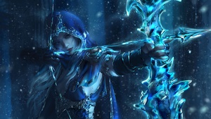 Ashe, League of Legends, 4K wallpaper