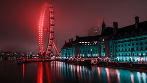 Ferris Wheel, Photography, 4K wallpaper