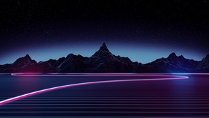 Highway, Retrowave, Artist, Artwork, Digital Art, Abstract, Synthwave, Deviantart, 4K wallpaper