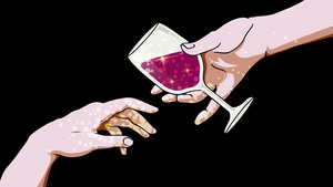 Hands together, Cheerful, Baddie, Black background, Aesthetic, Attitude, Confident, Bold, Fearless, Edgy, 4K wallpaper