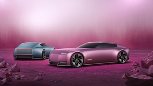 Jaguar Type 00, Concept cars, Pink aesthetic, Pink background, 4K wallpaper