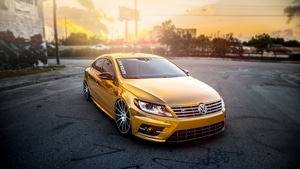Volkswagen, Volkswagen Pasat, Cars, Gold, 4K wallpaper