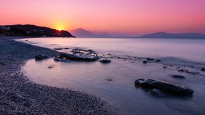 Sunrise, Nature, Sky, Ocean, 4K wallpaper