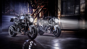 BRABUS 1300 R Edition 23, KTM 1290 Super Duke R EVO, Naked bikes, Dark background, 4K wallpaper