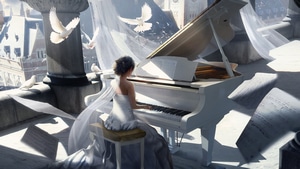 Piano, Artist, Artwork, Digital Art, Deviantart, Painting, Pigeon, Fantasy, 4K wallpaper