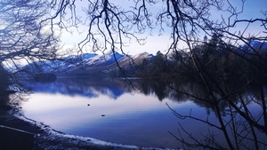 Lake, Nature, Mountains, , 4K wallpaper