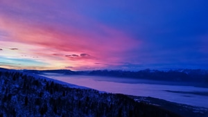 Sunset, Nature, Mountains, Landscape, 4K wallpaper
